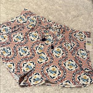 Jantzen Shorts - Blue and Orange Pattern size 18w new with tags